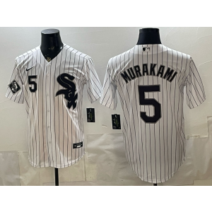 Chicago White Sox 5 Murakami White Cool Base Men Jersey Chicago White Sox 5 Murakami White Cool Base Men Jersey