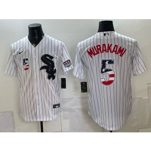 Chicago White Sox 5 Murakami White USA 250 Fourth of July Men Jersey