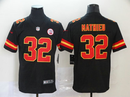 Chiefs 32 Tyrann Mathieu Black Vapor Untouchable Limited Jersey
