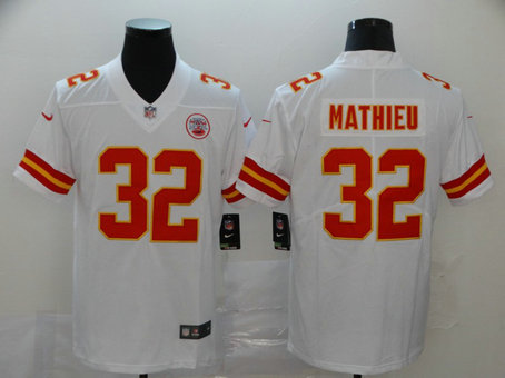 Chiefs 32 Tyrann Mathieu White Vapor Untouchable Limited Jersey