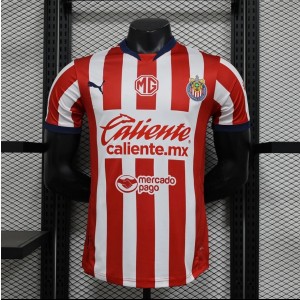 Chivas Guadalajara 24-25 Home Player Version Slim Fit(Run Smaller) Jeresy Chivas Guadalajara 24-25 Home Player Version Slim Fit(Run Smaller) Jeresy