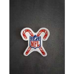 Christmas NFL Candy Cane Patch