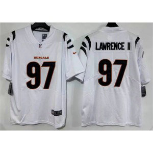 Cincinnati Bengals 97 Dexter Lawrence II White Vapor Limited Men Jersey