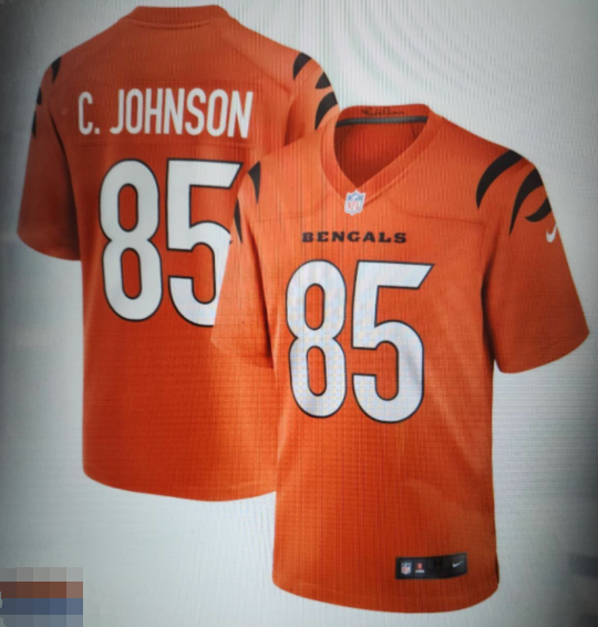 Cincinnati Bengals Chad Johnson Nike Orange Retired limited Jersey