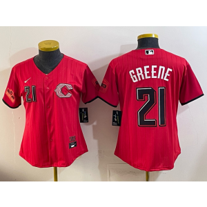 Cincinnati Reds 21 Greene Red 2026 City Connect Cool Base Youth Jersey