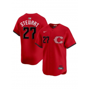 Cincinnati Reds 27 Sal Stewart Red 2026 City Connect Cool Base Men Jersey