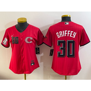 Cincinnati Reds 30 Griffey Red 2026 City Connect Cool Base Youth Jersey