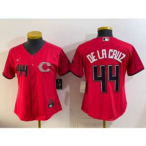 Cincinnati Reds 44 De La Cruz Red 2026 City Connect Cool Base Women Jersey