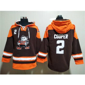 Cleveland Browns 2 Cooper Brown Lace-Up Pullover Hoodie