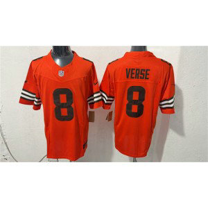 Cleveland Browns 8 Jared Verse Orange 2026 F.U.S.E. Vapor Limited Men Jersey