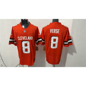 Cleveland Browns 8 Jared Verse Orange F.U.S.E. Vapor Limited Men Jersey