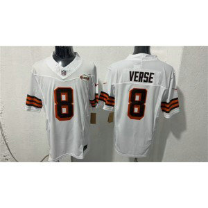 Cleveland Browns 8 Jared Verse White 1946 Collection F.U.S.E. Vapor Limited Men Jersey