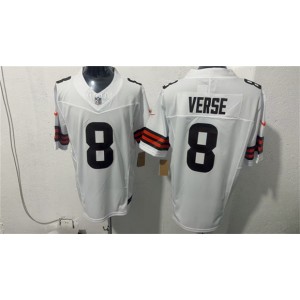 Cleveland Browns 8 Jared Verse White F.U.S.E. Vapor Limited Men Jersey