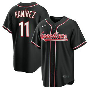 Cleveland Guardians 11 José Ramírez 2026 Black Out Cool Base Men Jersey