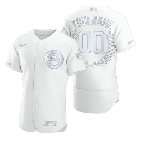 Cubs Customized White Nike Flexbase Fashion Jersey