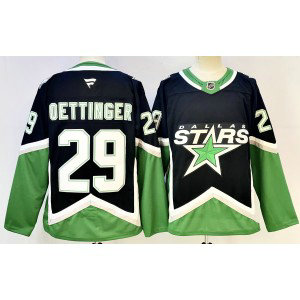 Dallas Stars 29 Oettinger Black New Men Jersey