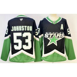 Dallas Stars 53 Johnston Black New Men Jersey