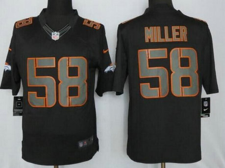 Denver Broncos #58 Von Miller Black Impact NFL Nike Limited Jersey Denver Broncos #58 Von Miller Black Impact NFL Nike Limited Jersey
