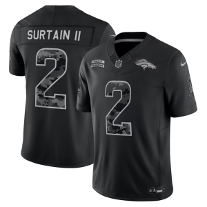 Denver Broncos 2 Patrick Surtain II Black 2026 Salute to Service F.U.S.E. Vapor Limited Men Jersey