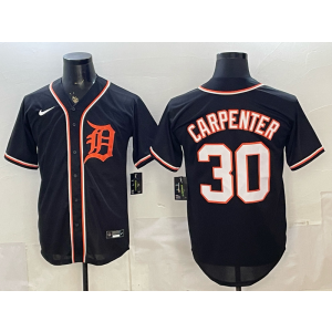 Detroit Tigers 30 Carpenter 2026 Black Out Cool Base Men Jersey