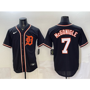 Detroit Tigers 7 McGonigle 2026 Black Out Cool Base Men Jersey