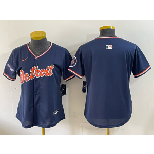 Detroit Tigers Blank Navy Women Jersey