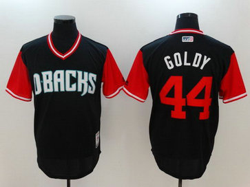 Diamondbacks 44 Paul Goldschmidt Goldy Majestic Black 2017 Players Weekend Nickname Jersey