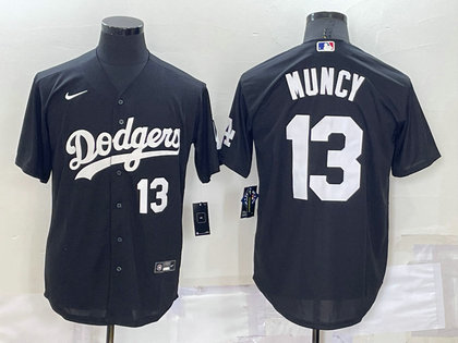 Dodgers 13 Max Muncy Black Nike Turn Back The Clock Cool Base Jerseys