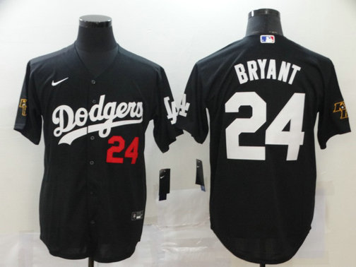 Dodgers 24 Kobe Bryant Black 2020 Nike Cool Base Jersey