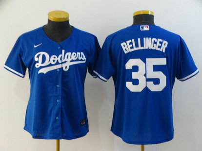 Dodgers 35 Cody Bellinger Royal Women 2020 Nike Cool Base Jersey Dodgers 35 Cody Bellinger Royal Women 2020 Nike Cool Base Jersey