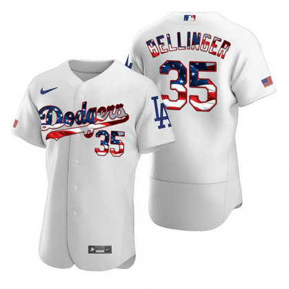 Dodgers 35 Cody Bellinger White USA Flag Fashion Nike Cool Base Jersey Dodgers 35 Cody Bellinger White USA Flag Fashion Nike Cool Base Jersey