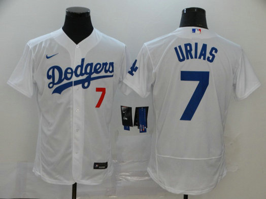 Dodgers 7 Julio Urias White 2020 Nike Flexbase Jersey