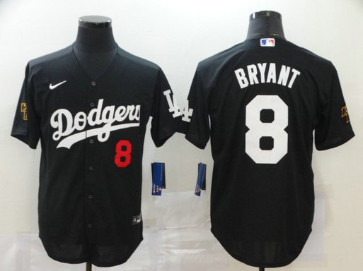 Dodgers 8 Kobe Bryant Black 2020 Nike Cool Base Jersey
