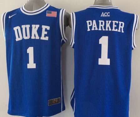 Duke Blue Devils #1 Jabari Parker 2015 Blue Round Collar Jersey Duke Blue Devils #1 Jabari Parker 2015 Blue Round Collar Jersey