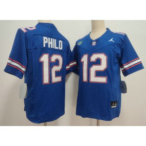 Florida Gators 12 Aaron Philo Blue F.U.S.E. Vapor Limited Men Jersey