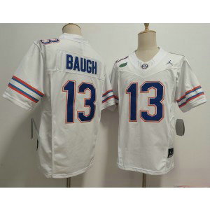 Florida Gators 13 Jadan Baugh White F.U.S.E. Vapor Limited Men Jersey