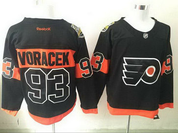 Flyers 93 Jakub Voracek Black 2017 Stadium Series Reebok Jersey