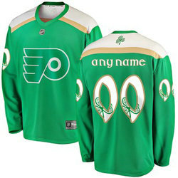 Flyers Green Men's Customized 2019 St. Patrick's Day Adidas Jersey