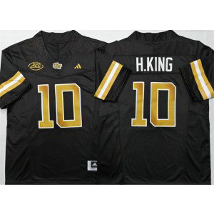 Georgia Tech Yellow Jackets 10 Haynes King Black F.U.S.E. Vapor Limited Men Jersey