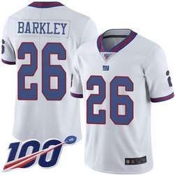Giants #26 Saquon Barkley White Men's Stitched Football Limited Giants #26 Saquon Barkley White Men's Stitched Football Limited
