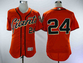 Giants 24 Willie Mays Orange Flexbase Jersey