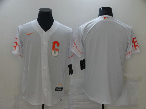 Giants Blank White Nike 2021 City Connect Flexbase Jersey
