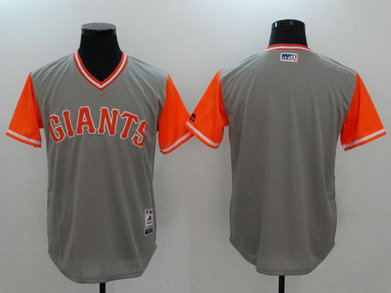 Giants Majestic Gray 2017 Players Weekend Team Nickname Jersey