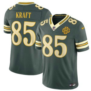 Green Bay Packers 85 Tucker Kraft Dark Green 2026 Rivalries F.U.S.E. Vapor Limited Men Jersey