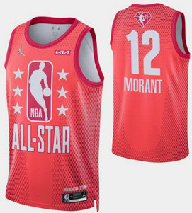 Grizzlies 12 Ja Morant Red 2022 NBA All-Star Jordan Brand Swingman Jersey