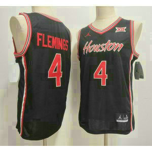 Houston Cougars 4 Kingston Flemings Black Vapor Limited Men Jersey