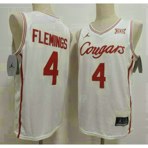 Houston Cougars 4 Kingston Flemings White Vapor Limited Men Jersey