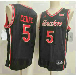 Houston Cougars 5 Chris Cenac Jr. Black Vapor Limited Men Jersey