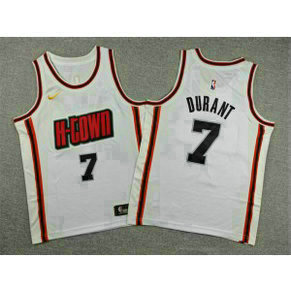Houston Rockets 7 Kevin Durant White Youth Jersey