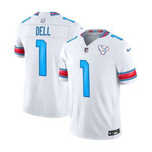 Houston Texans 1 Tank Dell White 2026 Rivalries F.U.S.E. Vapor Limited Men Jersey